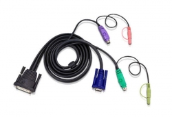2L-1705P — КВМ-кабель с интерфейсами передачи звука, PS/2, VGA (5м)