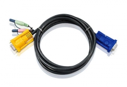 2L-5203A — КВМ-кабель с интерфейсами передачи звука, VGA (3м)