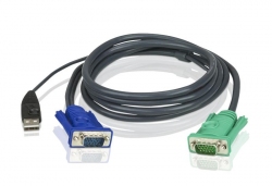 2L-5203U — КВМ-кабель с интерфейсами USB, VGA и разъемом SPHD 3-в-1 (3м)
