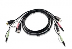 2L-7D02UH —  КВМ-кабель с интерфейсами передачи звука, USB, HDMI (1.8м)