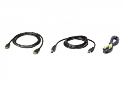 2L-7D02UHX3 — Комплект 1,8-метровых USB-HDMI KVM-кабелей