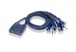 CS64U-AT —  4-портовый, USB, VGA, аудио, кабельный KVM-переключатель (1.8м) 