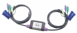 CS62A-A7 — 2-портовый, PS/2, VGA, аудио, кабельный КВМ-коммутатор (1.2м) 