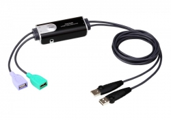 CS62KM-AT —  2-портовый, USB, кабельный KM-переключатель с функцией Boundless