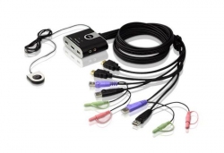 CS692-AT —  2-портовый, USB, HDMI, аудио, кабельный KVM-переключатель