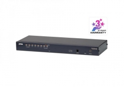 KH1508A-AX-G  — 8-портовый высокоплотный KVM-Переключатель (KVM Switch) с подключением устройств по кабелю Кат 5