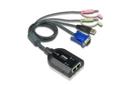 KA7178-AX — Модуль-адаптер VGA, USB  KVM с поддержкой Audio и возможностью подключения двум переключателям 